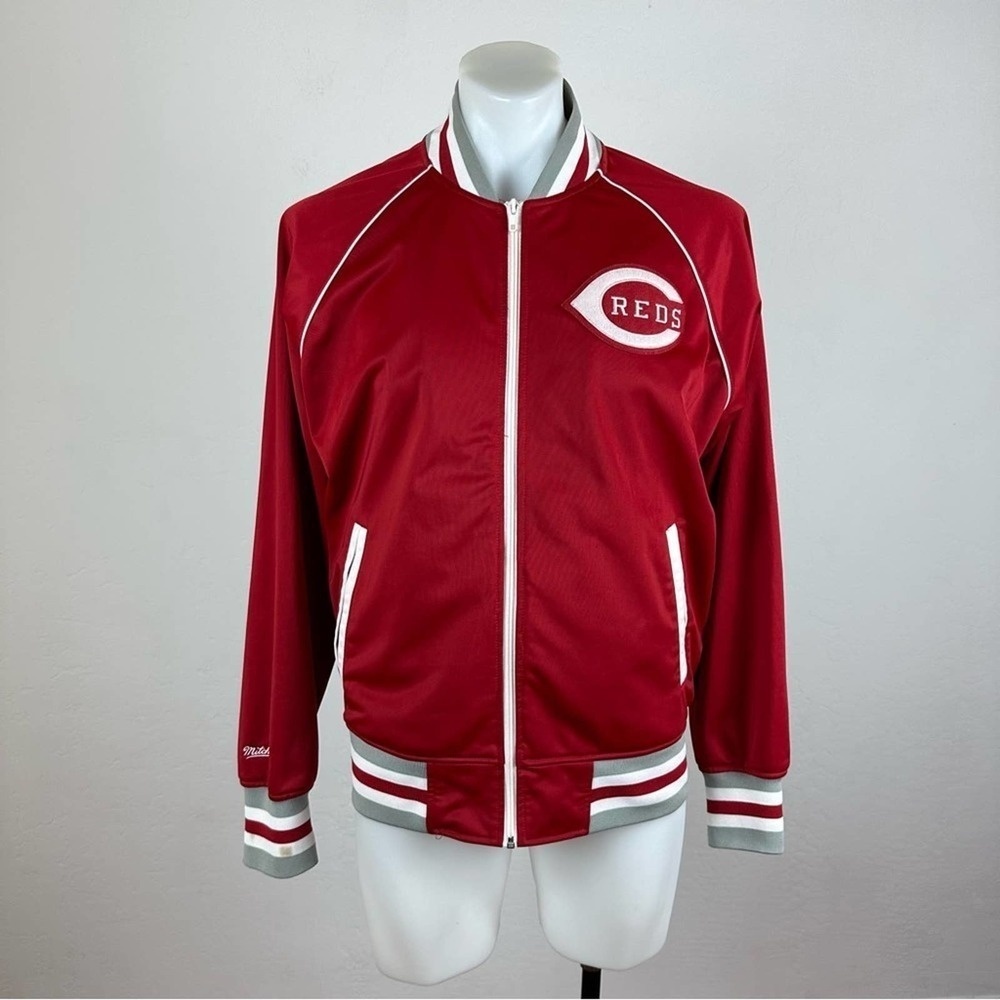 Mitchell & Ness Reds Cooperstown Varsity Bomber Jacket